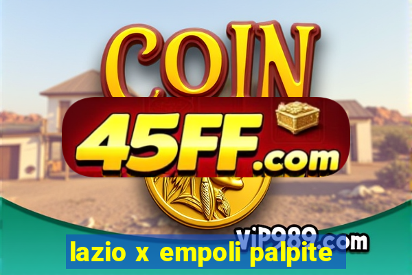 lazio x empoli palpite